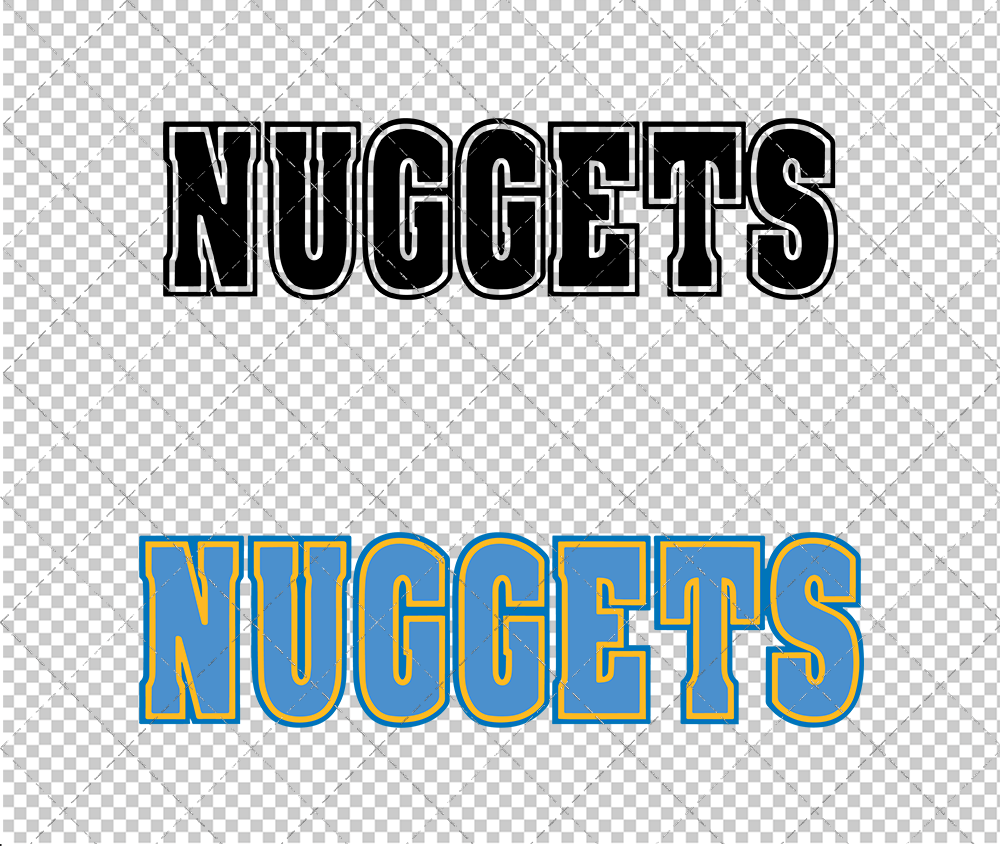 Denver Nuggets Wordmark 2003, Svg, Dxf, Eps, Png - SvgShopArt