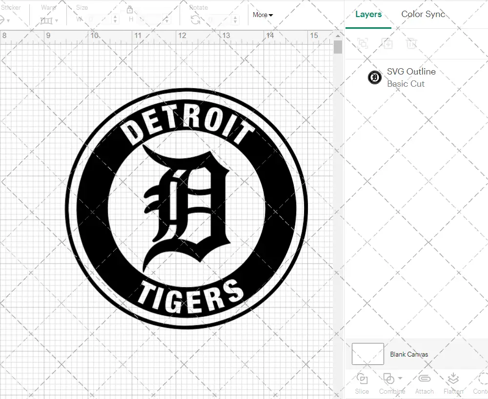 Detroit Tigers Circle 2016 002, Svg, Dxf, Eps, Png - SvgShopArt