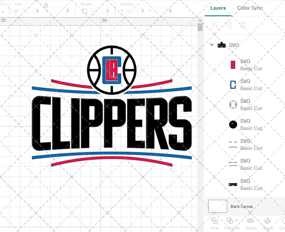 Los Angeles Clippers 2015, Svg, Dxf, Eps, Png - SvgShopArt
