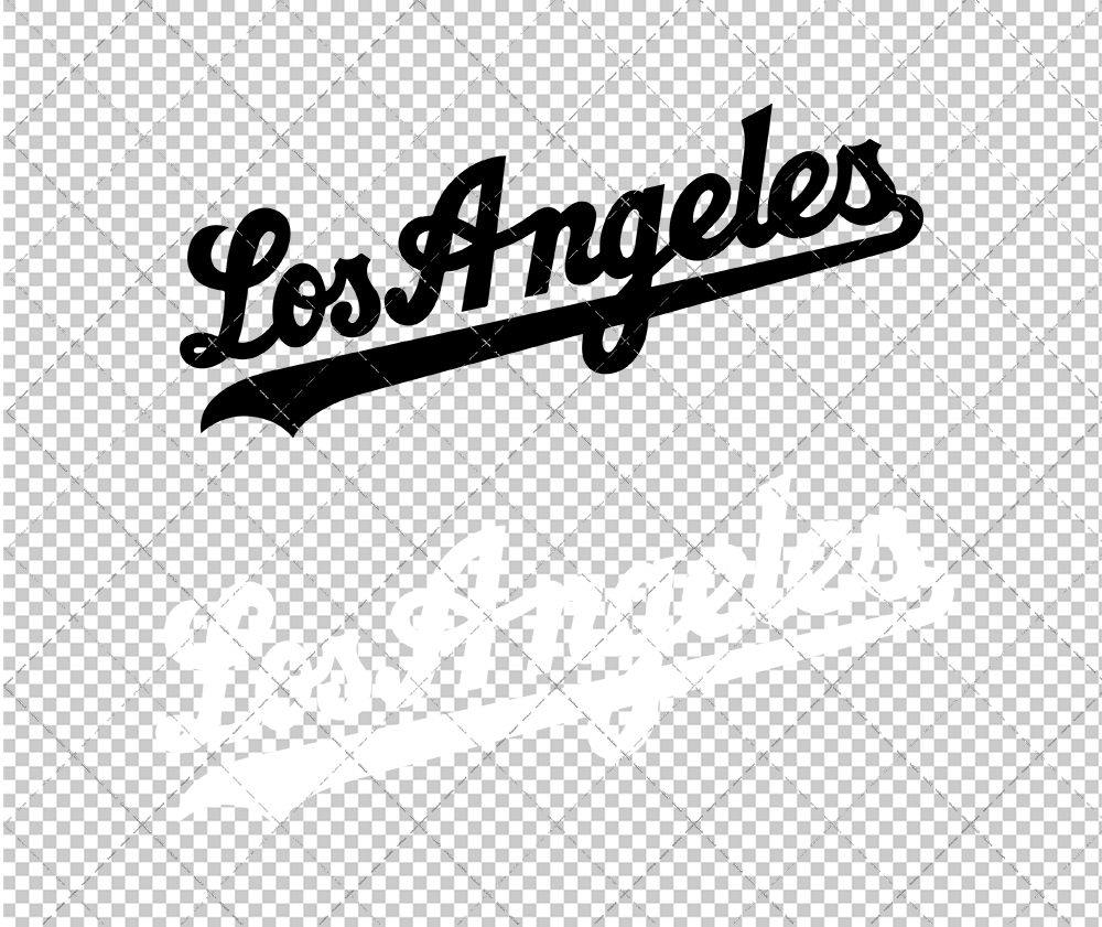 Los Angeles Dodgers Jersey 2007 002, Svg, Dxf, Eps, Png - SvgShopArt