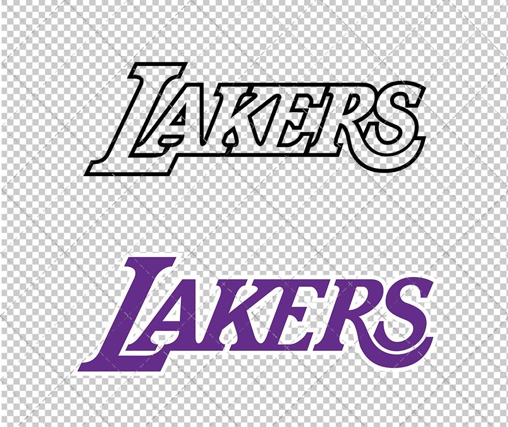 Los Angeles Lakers Jersey 1999 003, Svg, Dxf, Eps, Png - SvgShopArt