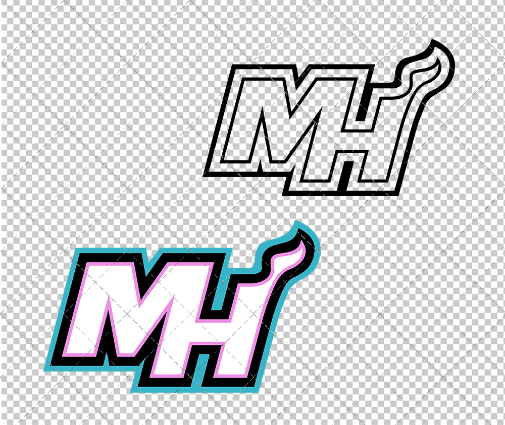 Miami Heat Vice Concept 2017 007, Svg, Dxf, Eps, Png - SvgShopArt
