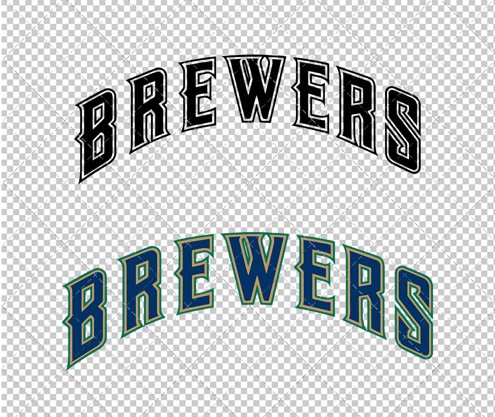 Milwaukee Brewers Jersey 1997, Svg, Dxf, Eps, Png - SvgShopArt