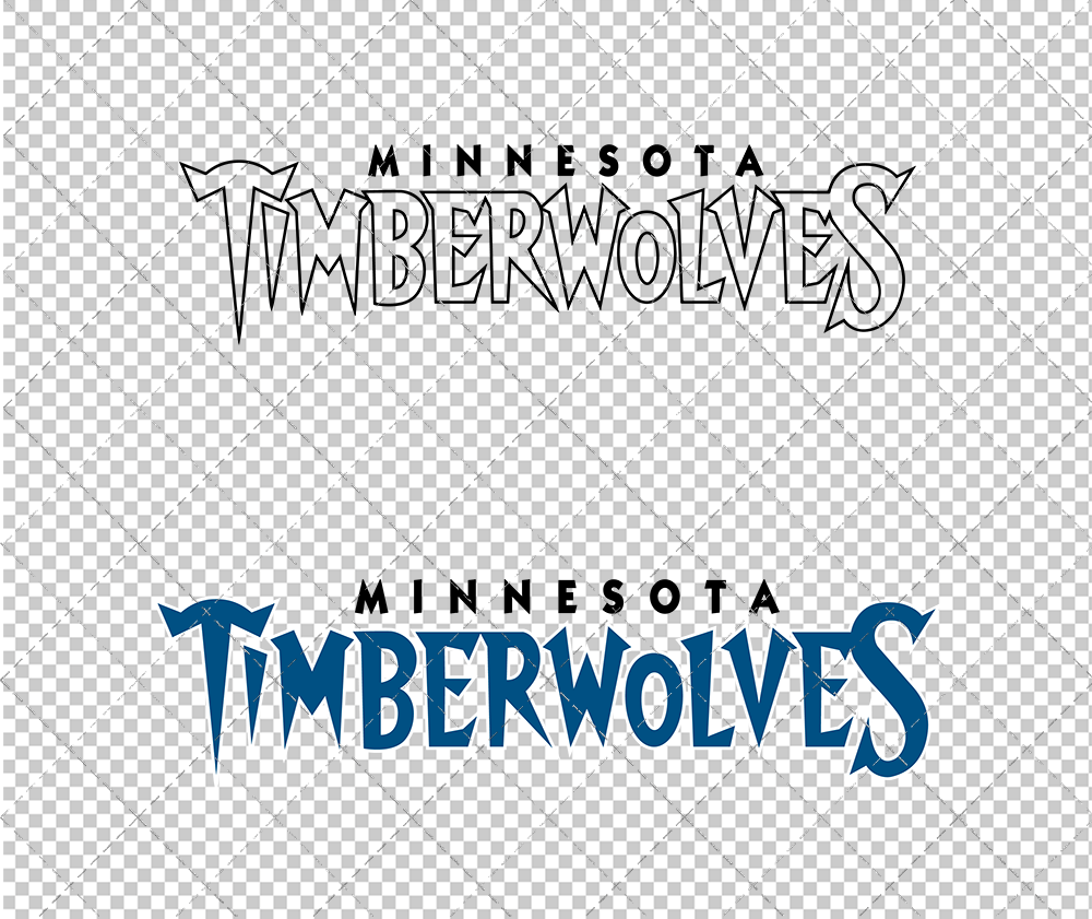 Minnesota Timberwolves Wordmark 1996, Svg, Dxf, Eps, Png - SvgShopArt