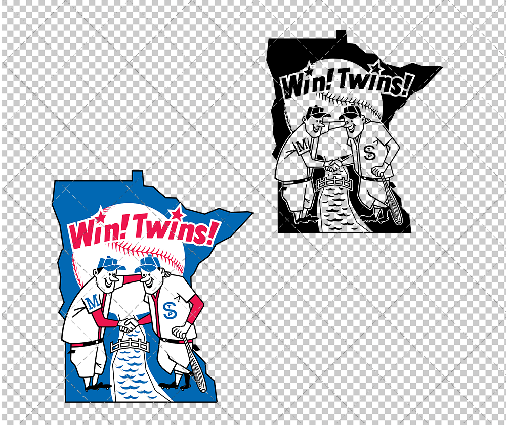 Minnesota Twins Alternate 1961 003, Svg, Dxf, Eps, Png - SvgShopArt