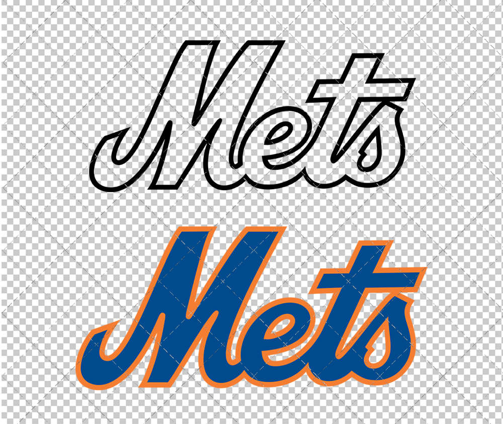 New York Mets Wordmark 1993, Svg, Dxf, Eps, Png - SvgShopArt