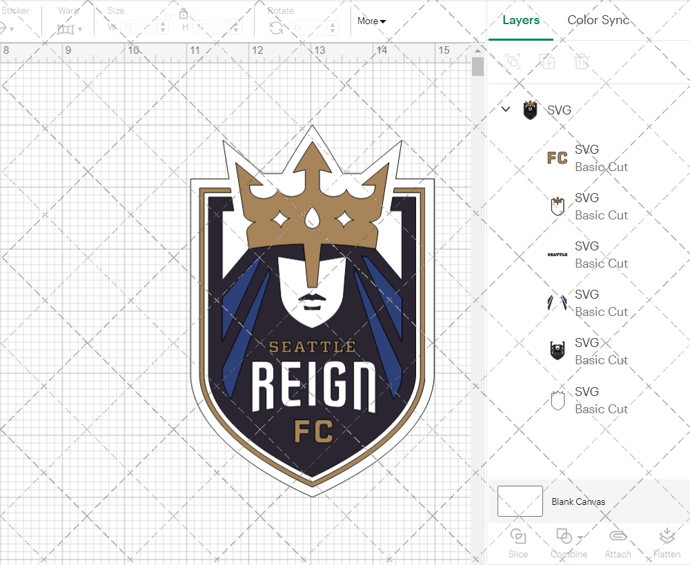 Seattle Reign FC 2024, Svg, Dxf, Eps, Png 002