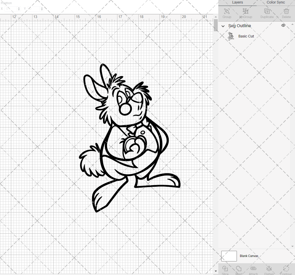 White Rabbit - Alice in Wonderland 002, Svg, Dxf, Eps, Png - SvgShopArt