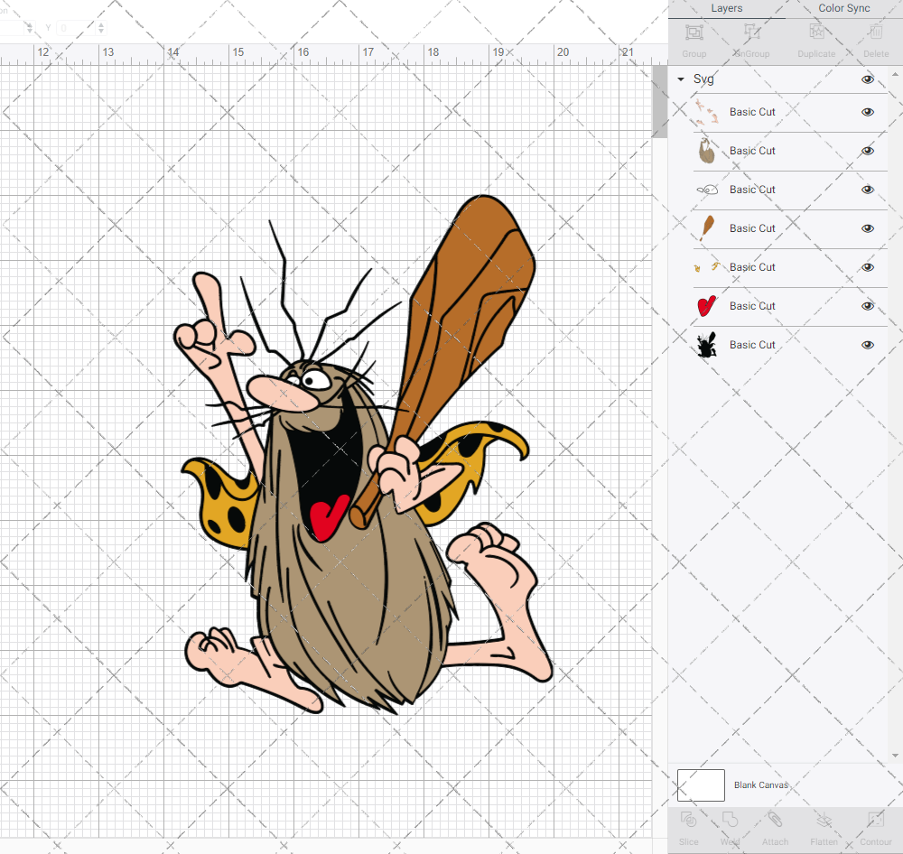 Captain Caveman, Svg, Dxf, Eps, Png - SvgShopArt