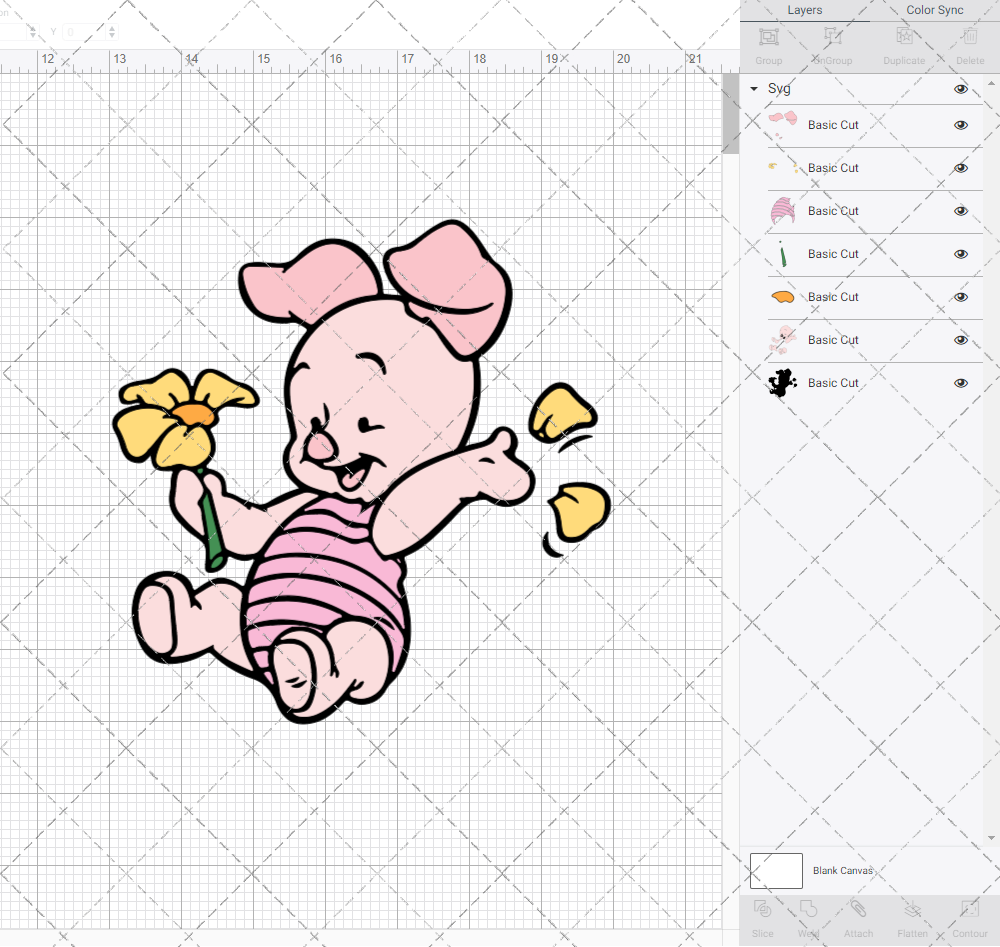 Baby Piglet - Winnie The Pooh, Svg, Dxf, Eps, Png - SvgShopArt