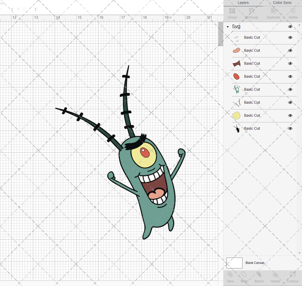 Plankton - SpongeBob SquarePants, Svg, Dxf, Eps, Png - SvgShopArt