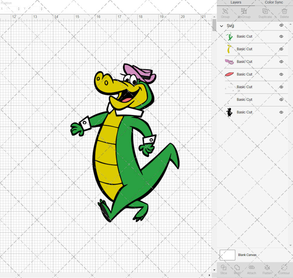 Wally Gator, Svg, Dxf, Eps, Png - SvgShopArt