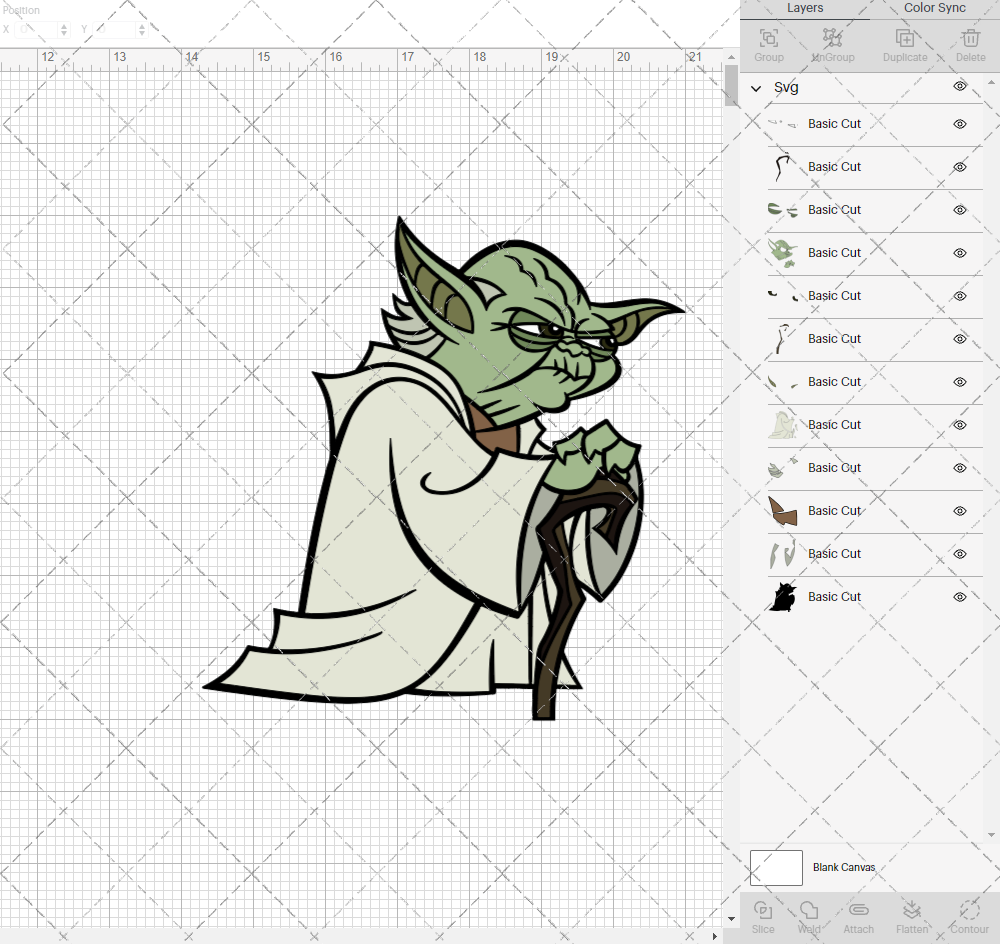 Yoda - Star Wars, Svg, Dxf, Eps, Png - SvgShopArt
