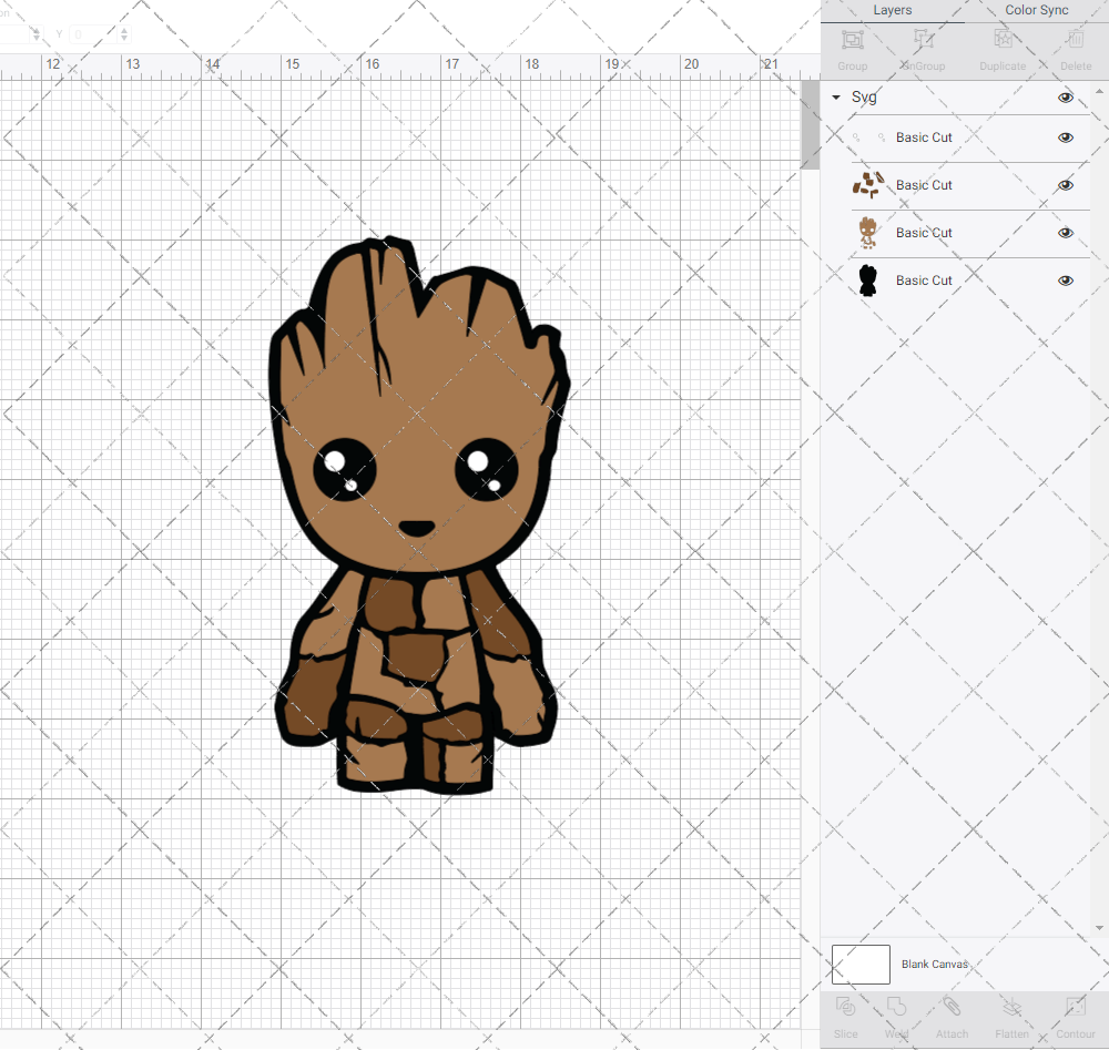 Baby Groot, Svg, Dxf, Eps, Png - SvgShopArt