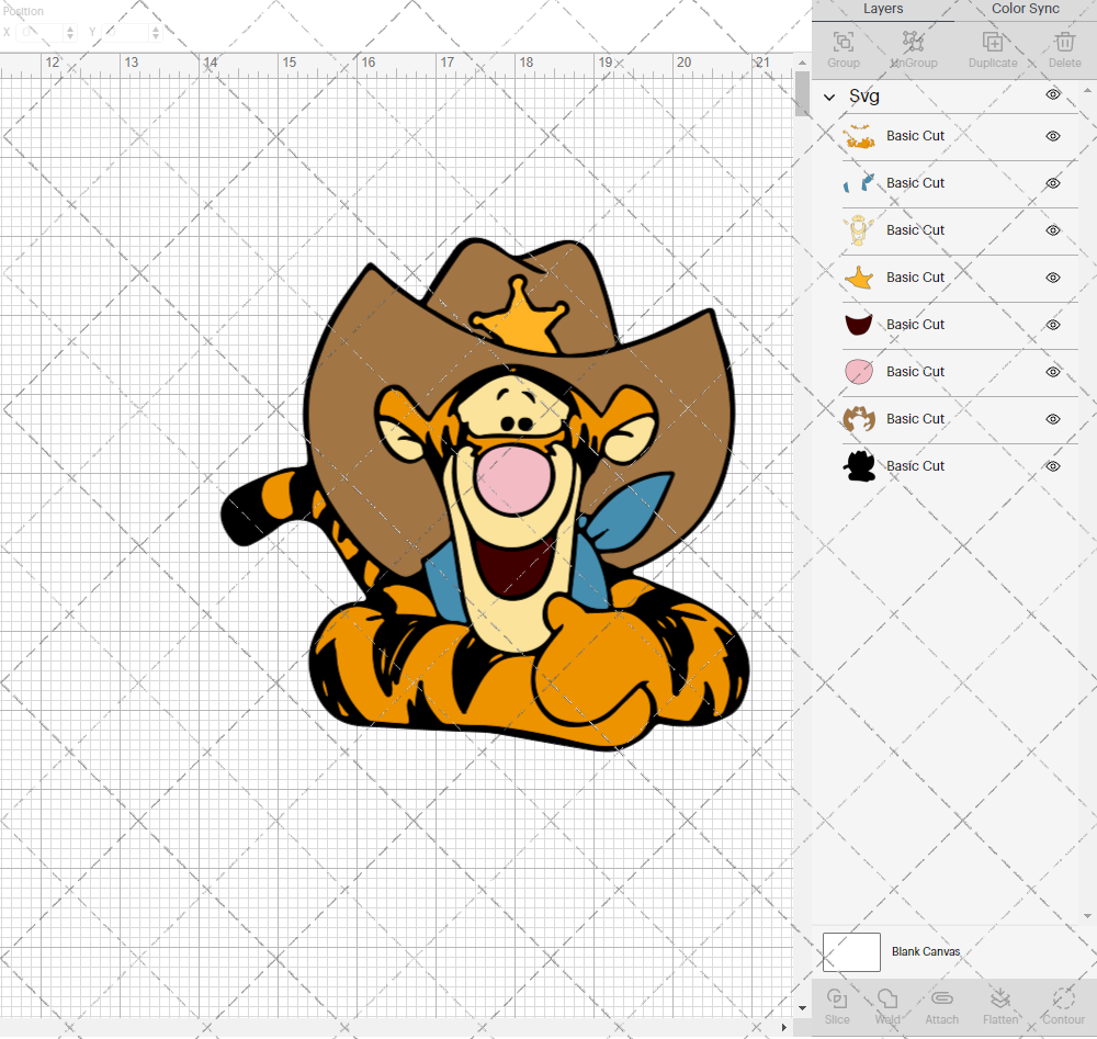 Tigger - Winnie The Pooh 002, Svg, Dxf, Eps, Png - SvgShopArt