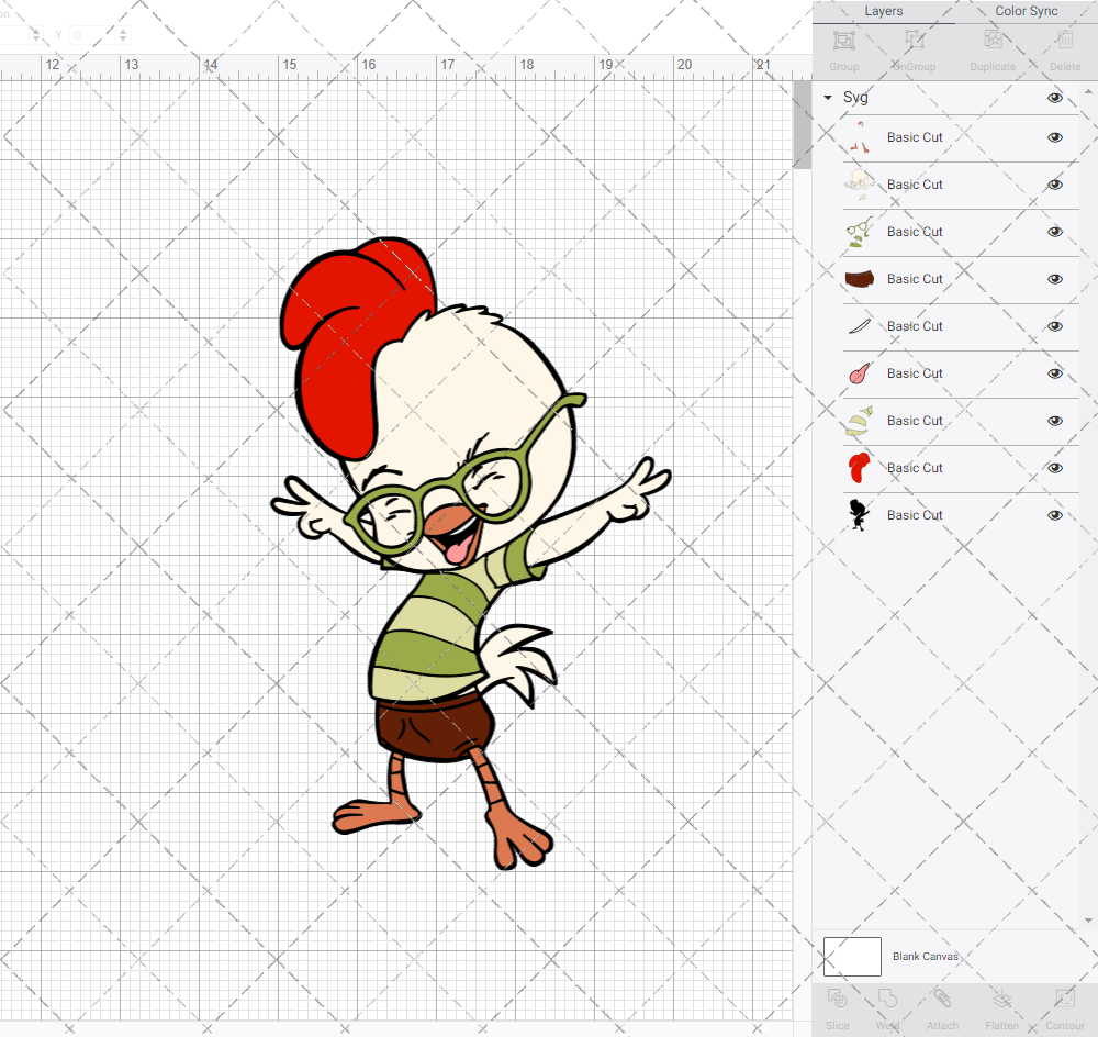 Chicken Little 002, Svg, Dxf, Eps, Png - SvgShopArt