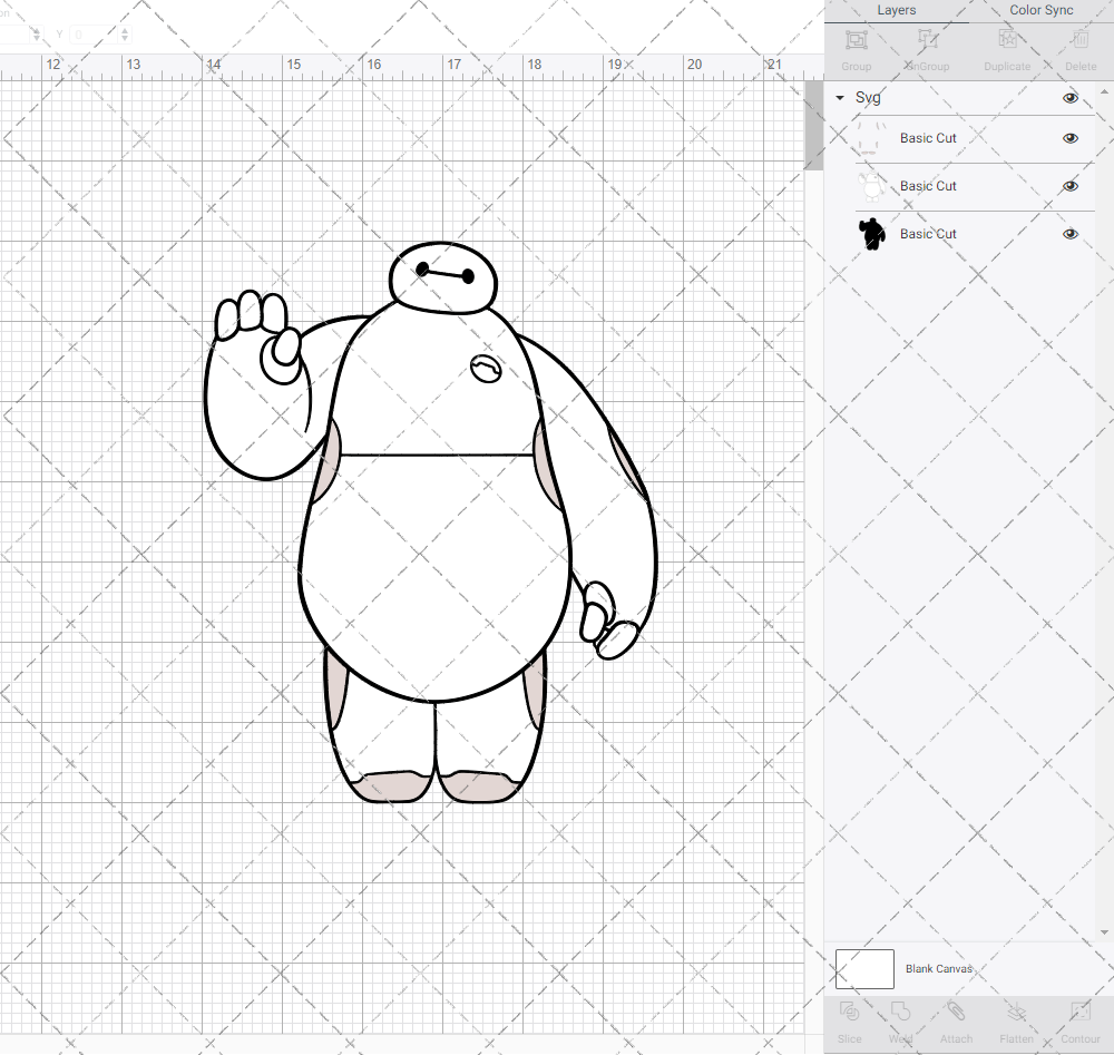 Baymax - Big Hero, Svg, Dxf, Eps, Png - SvgShopArt