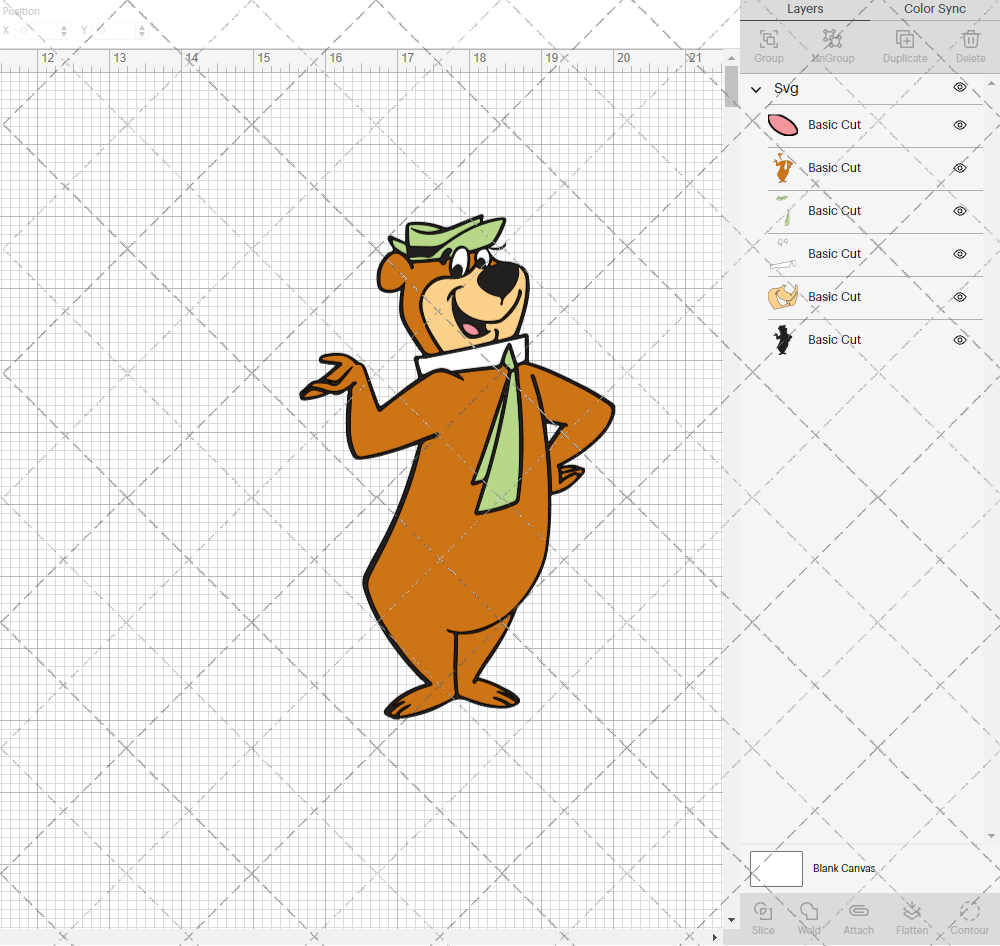 Yogi Bear, Svg, Dxf, Eps, Png - SvgShopArt