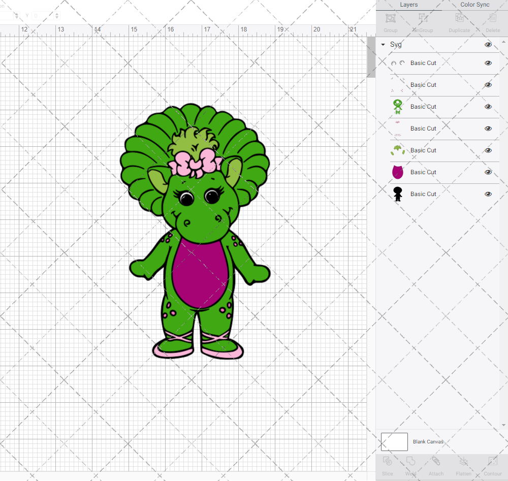 Baby Bop - Barney & Friends, Svg, Dxf, Eps, Png - SvgShopArt