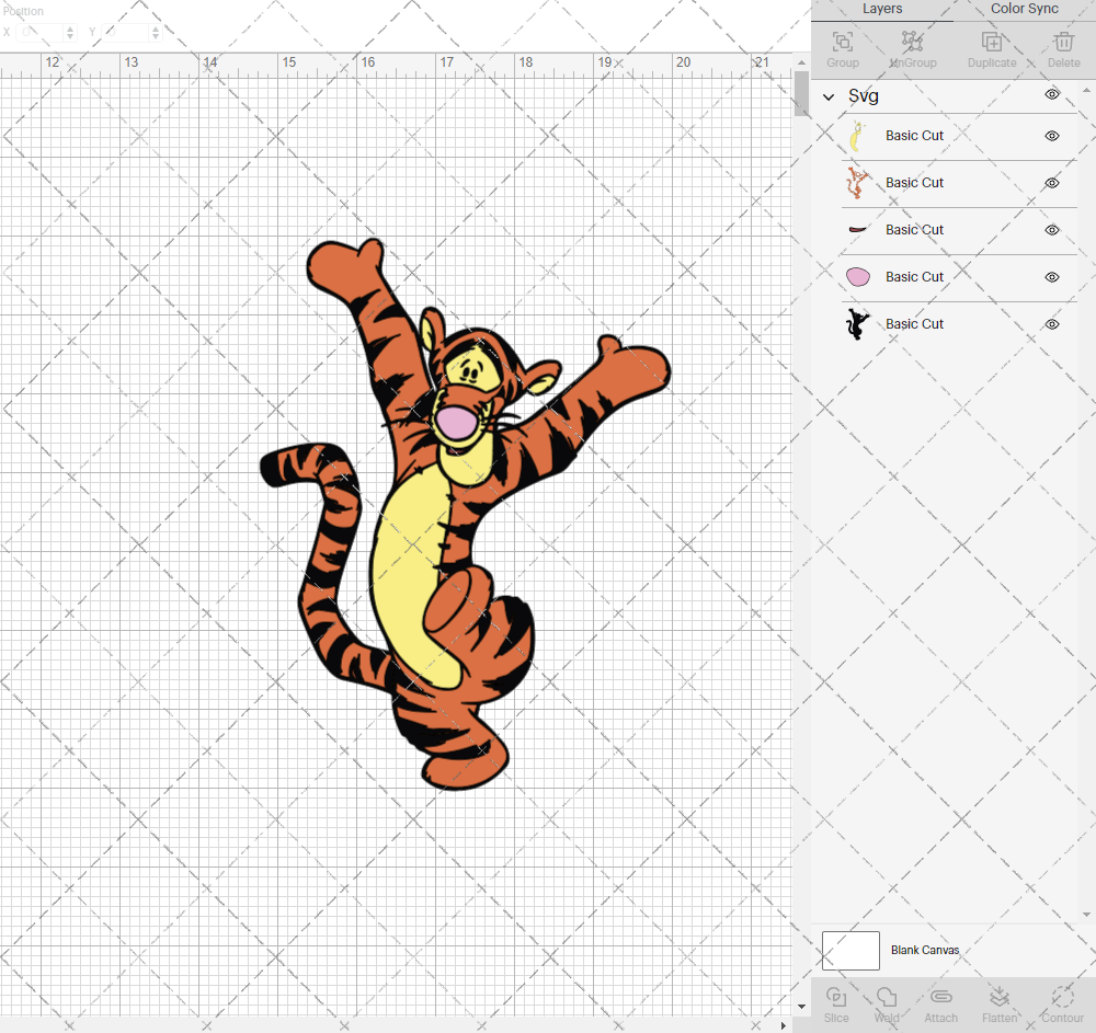 Tigger - Winnie The Pooh 003, Svg, Dxf, Eps, Png - SvgShopArt