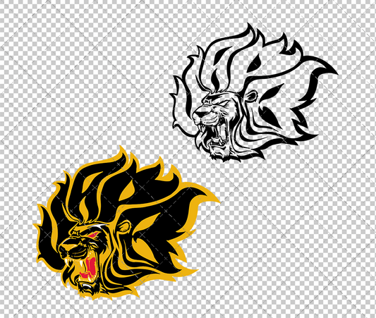 Arkansas-PB Golden Lions Alternate 2012, Svg, Dxf, Eps, Png - SvgShopArt