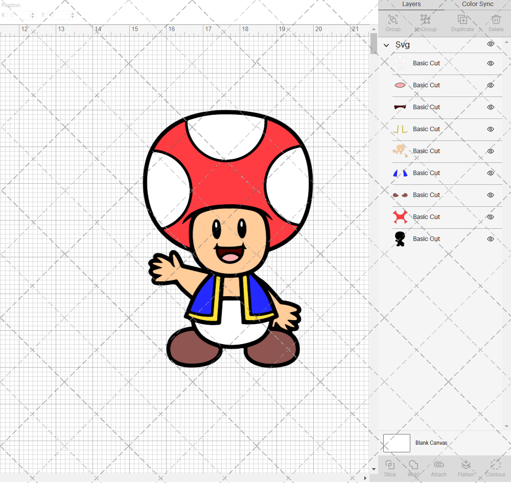 Toad - Super Mario Bros, Svg, Dxf, Eps, Png - SvgShopArt