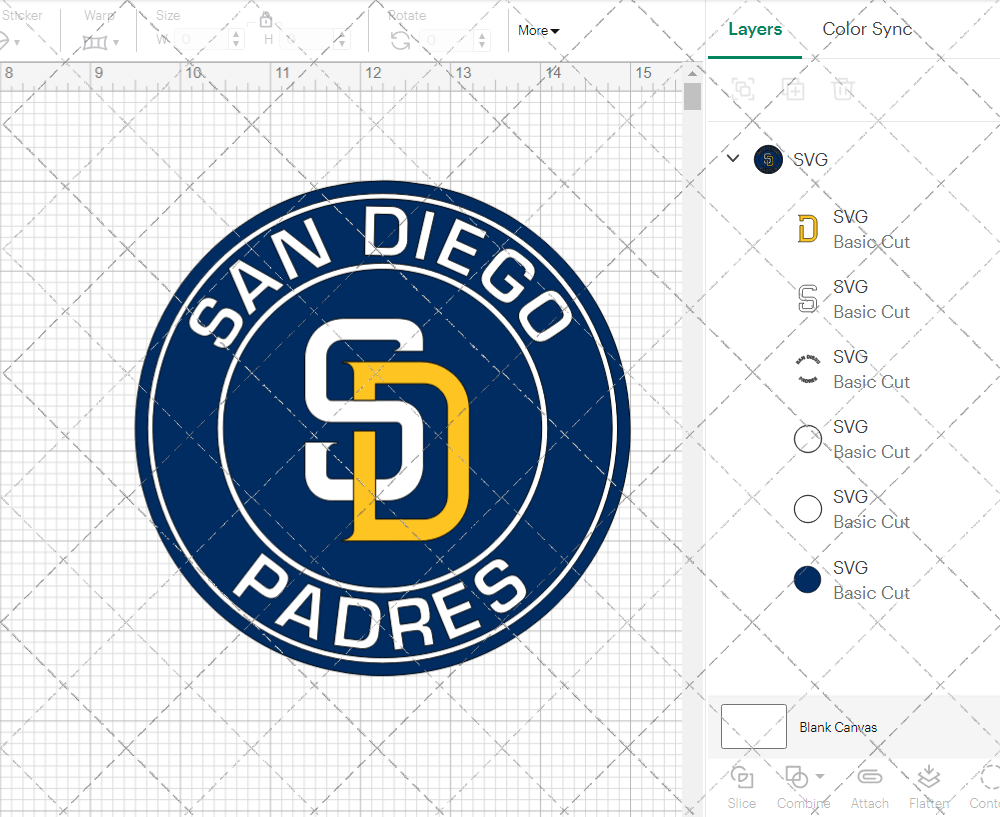 San Diego Padres Circle 2016, Svg, Dxf, Eps, Png - SvgShopArt