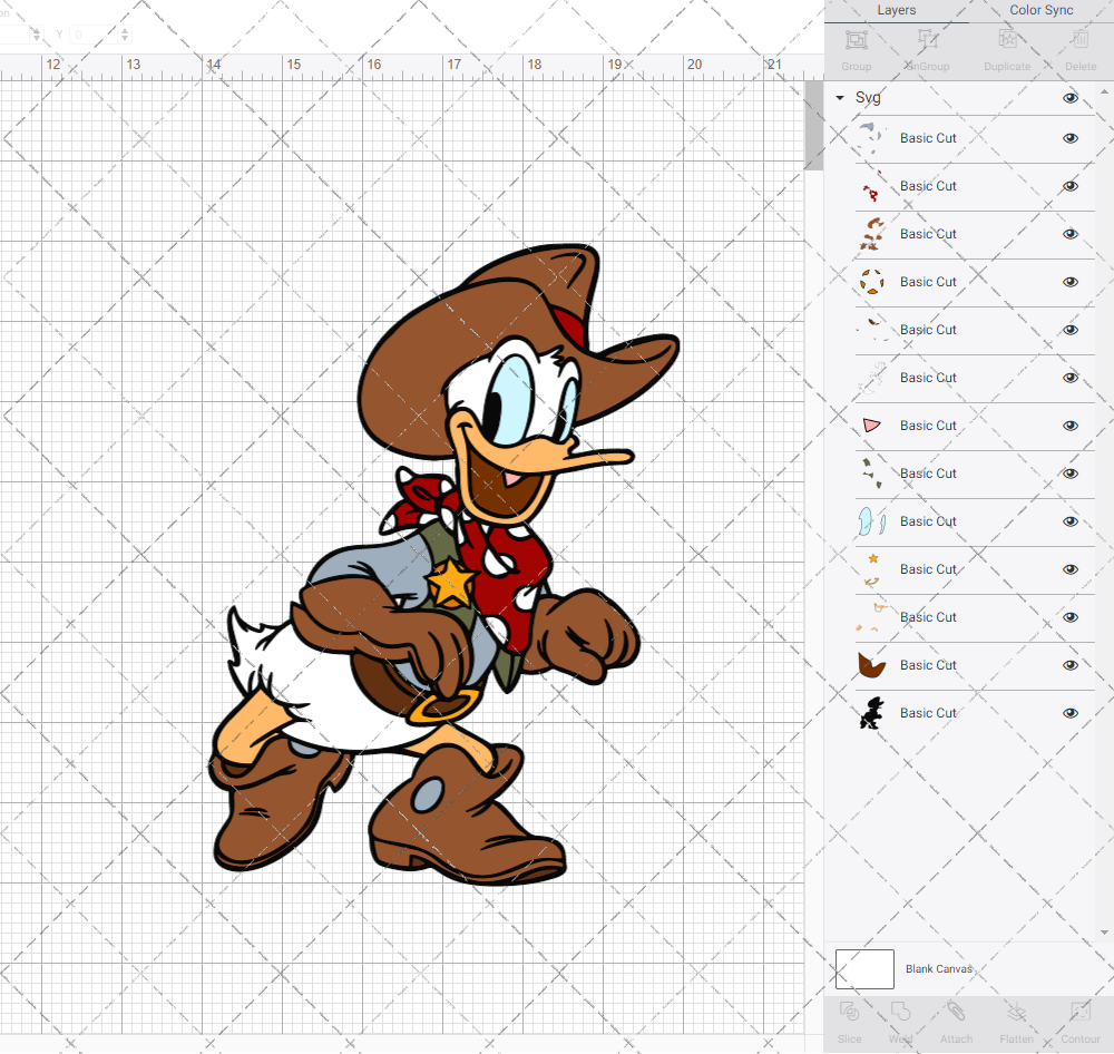 Donald Duck, Svg, Dxf, Eps, Png - SvgShopArt