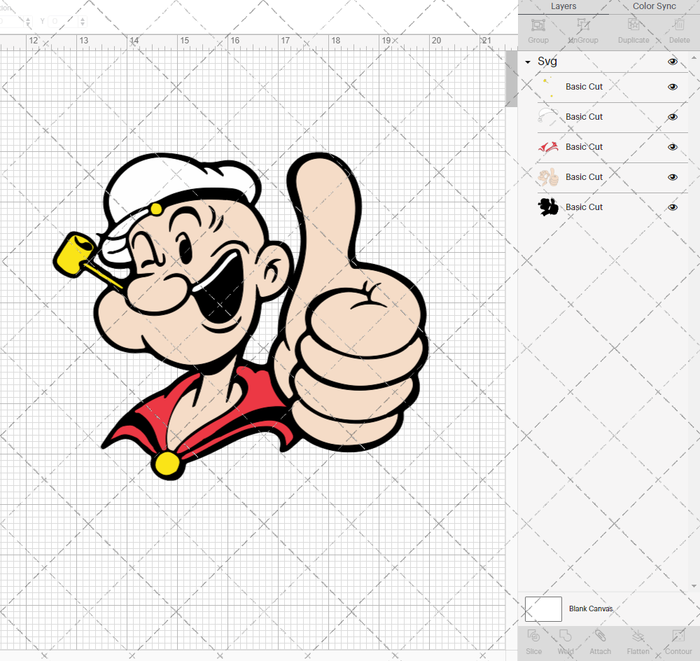 Popeye the Sailor Man, Svg, Dxf, Eps, Png - SvgShopArt