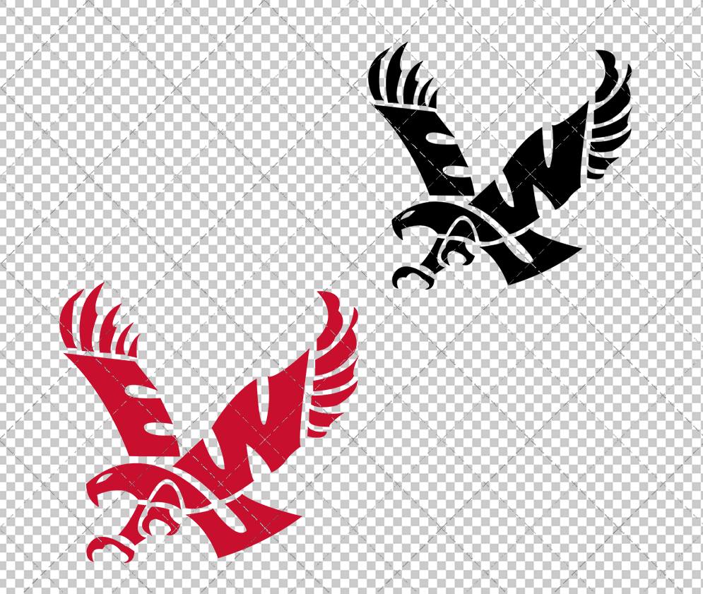 Eastern Washington Eagles 2000 005, Svg, Dxf, Eps, Png