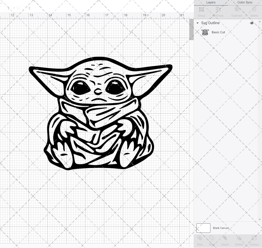Baby Yoda - Mandalorian 002, Svg, Dxf, Eps, Png - SvgShopArt