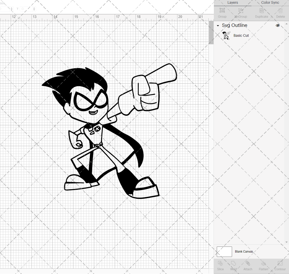 Robin - Teen Titans Go 003, Svg, Dxf, Eps, Png - SvgShopArt