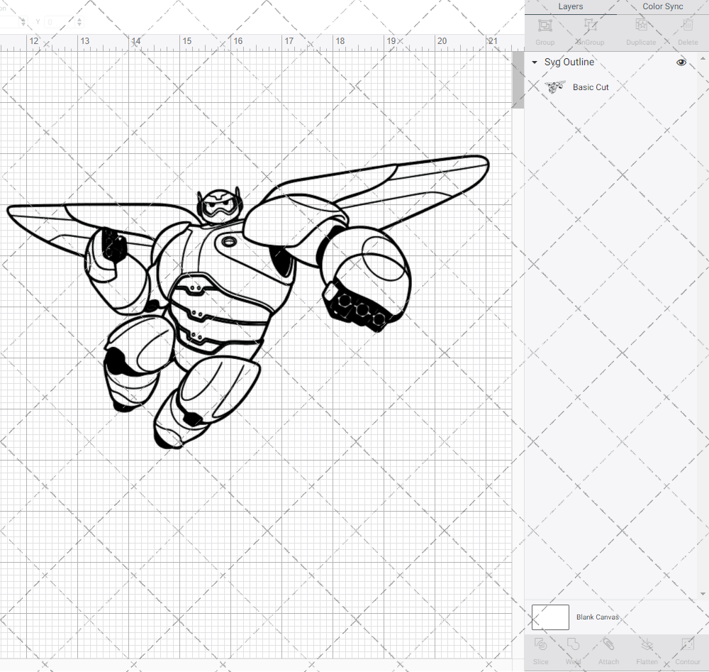 Baymax Mech - Big Hero 002, Svg, Dxf, Eps, Png - SvgShopArt