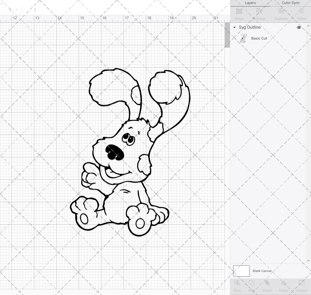 Blue - Blue's Clues 004, Svg, Dxf, Eps, Png - SvgShopArt