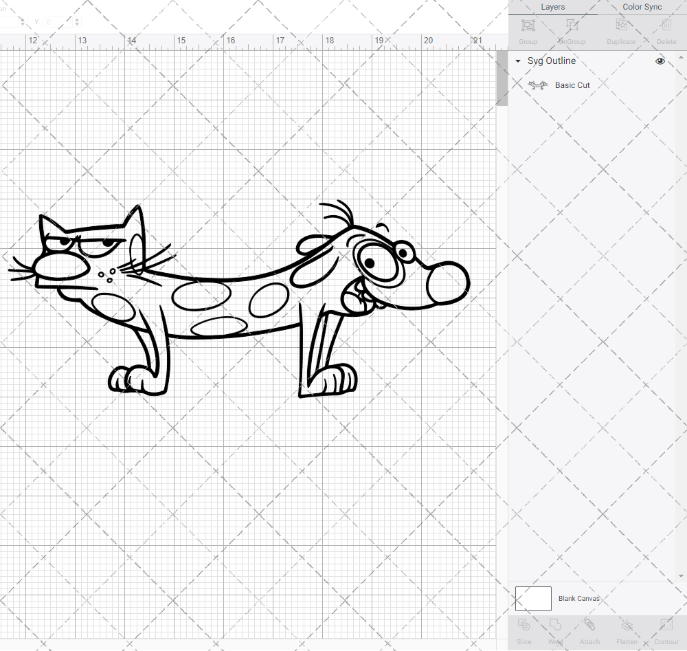 CatDog, Svg, Dxf, Eps, Png - SvgShopArt