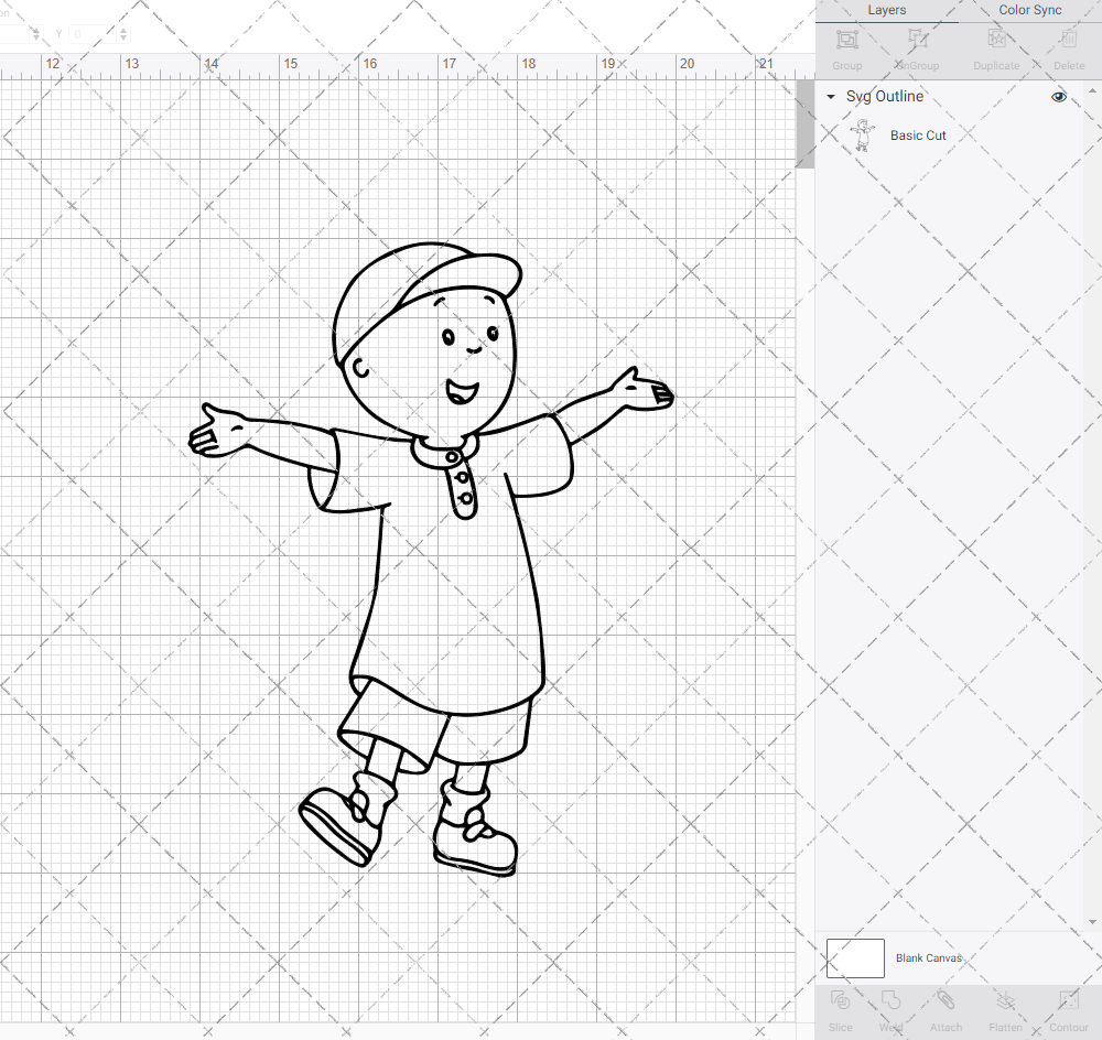 Caillou, Svg, Dxf, Eps, Png - SvgShopArt