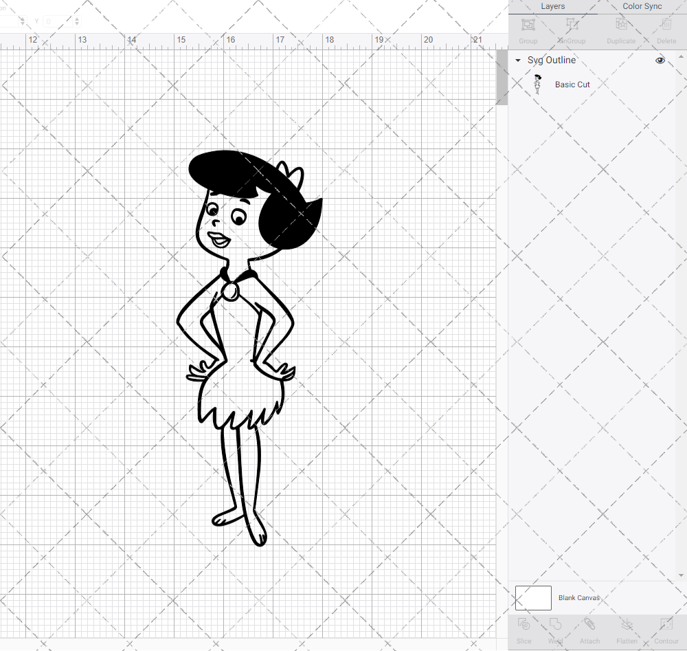 Betty Rubble - The Flintstones, Svg, Dxf, Eps, Png - SvgShopArt