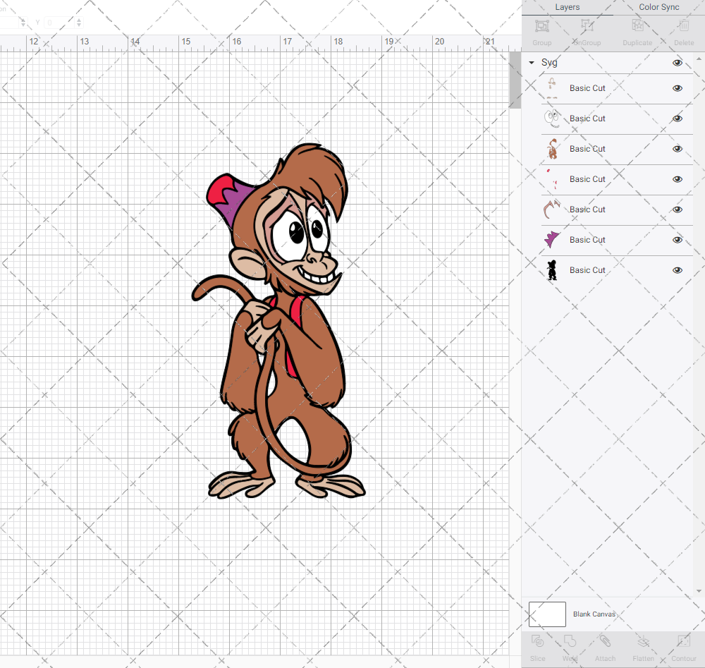 Abu the Monkey - Aladdin, Svg, Dxf, Eps, Png SvgShopArt