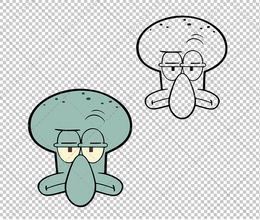 Also Squidward - SpongeBob SquarePants 003, Svg, Dxf, Eps, Png SvgShopArt