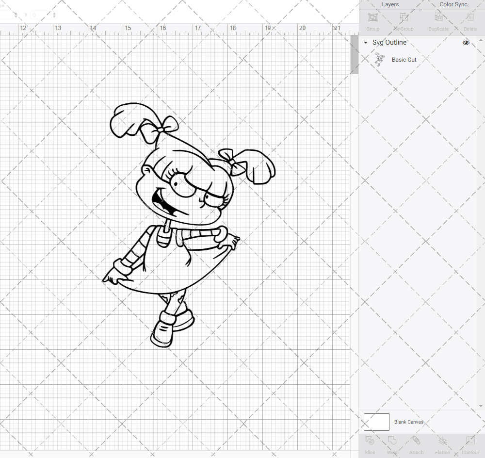 Angelica Pickles - Rugrats, Svg, Dxf, Eps, Png SvgShopArt