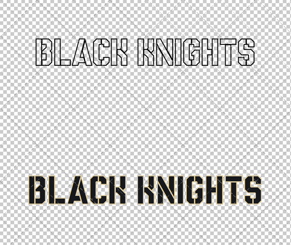 Army Black Knights Wordmark 2015 005, Svg, Dxf, Eps, Png - SvgShopArt