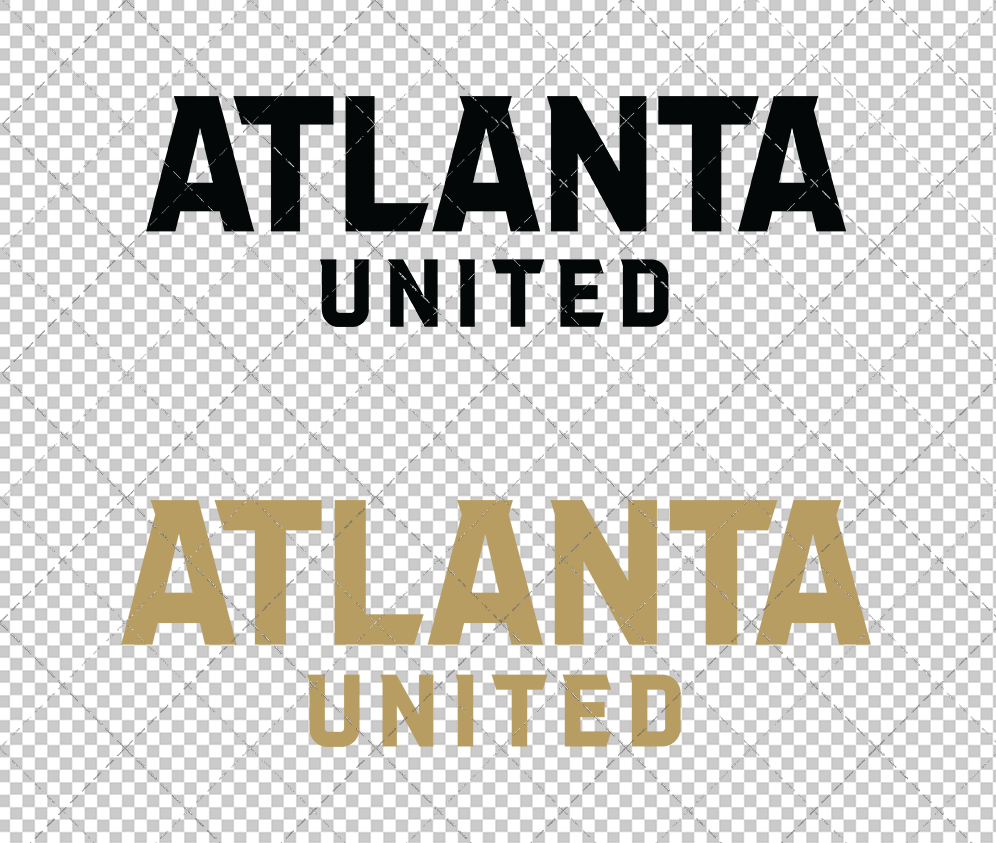 Atlanta United FC Wordmark 2017 002, Svg, Dxf, Eps, Png - SvgShopArt