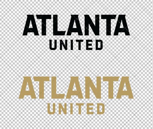 Atlanta United FC Wordmark 2017 002, Svg, Dxf, Eps, Png - SvgShopArt