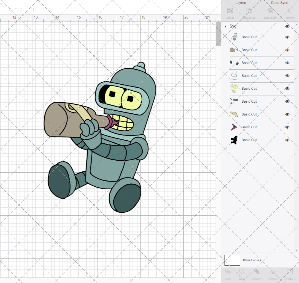 Baby Bender - Futurama, Svg, Dxf, Eps, Png SvgShopArt