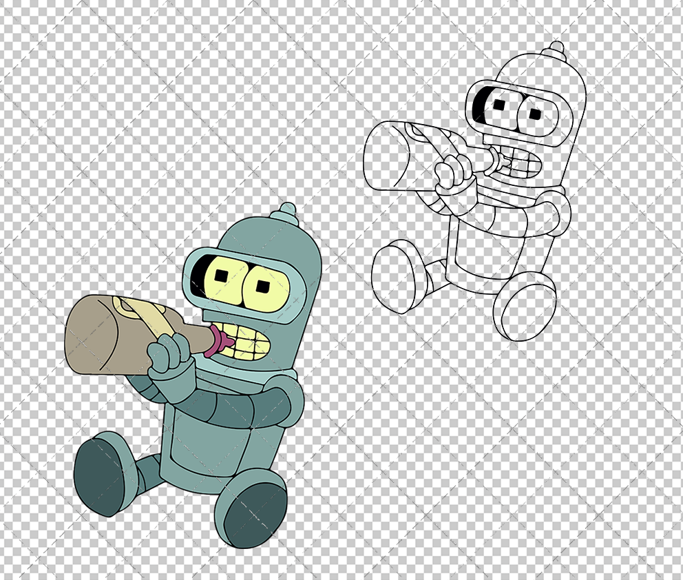 Baby Bender - Futurama, Svg, Dxf, Eps, Png SvgShopArt