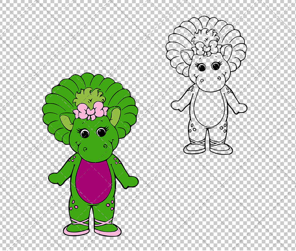 Baby Bop - Barney & Friends, Svg, Dxf, Eps, Png SvgShopArt
