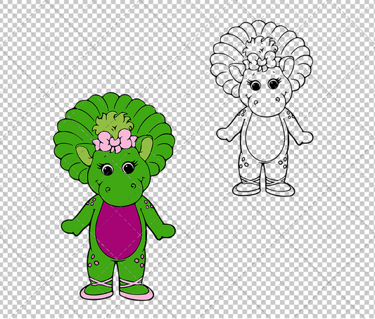 Baby Bop - Barney & Friends, Svg, Dxf, Eps, Png SvgShopArt
