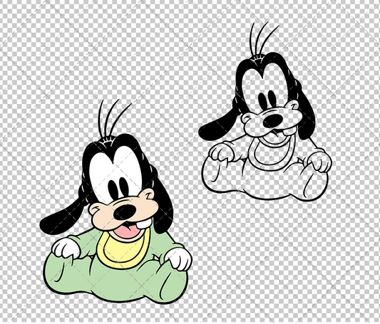 Baby Goofy, Svg, Dxf, Eps, Png SvgShopArt