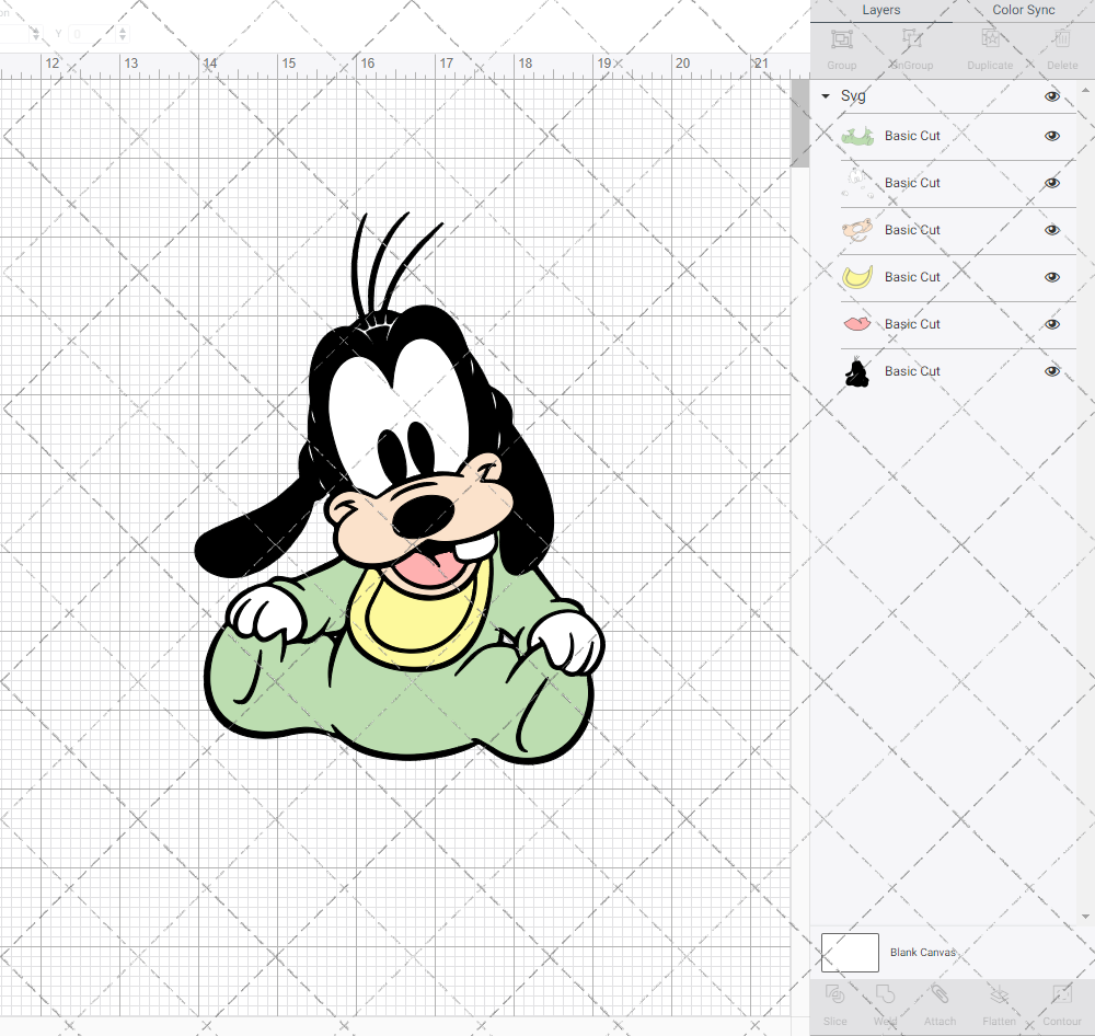 Baby Goofy, Svg, Dxf, Eps, Png SvgShopArt