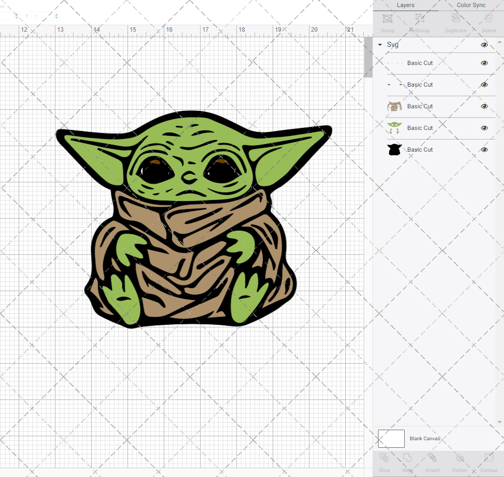 Baby Yoda - Mandalorian 002, Svg, Dxf, Eps, Png SvgShopArt
